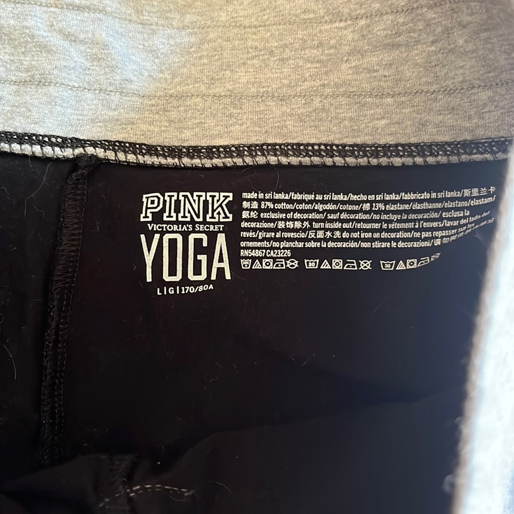 Pink jogger fit leggings size large